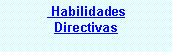 Cuadro de texto:  Habilidades Directivas